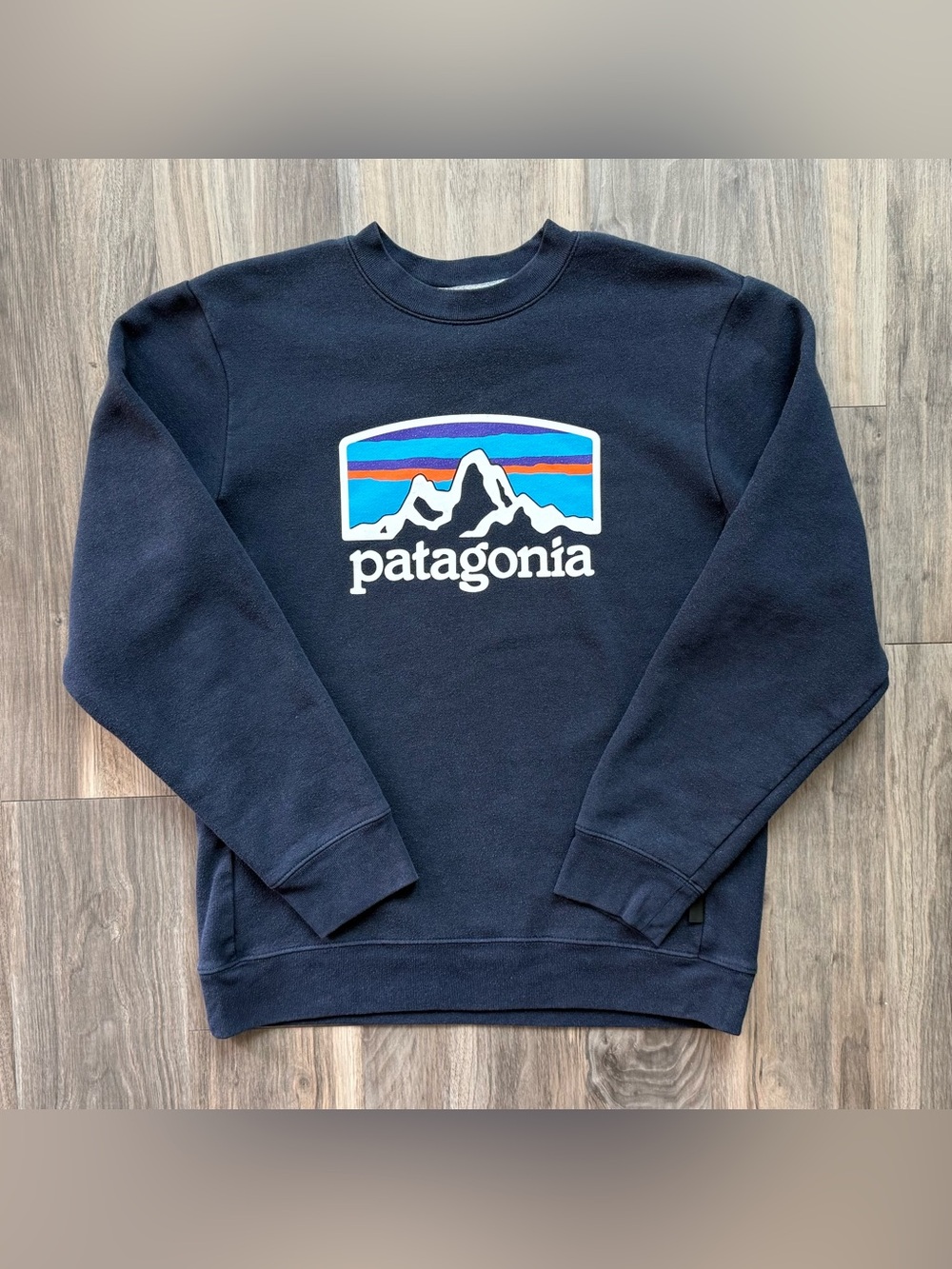 Patagonia Navy Uprisal Crew Sweatshirt Size S